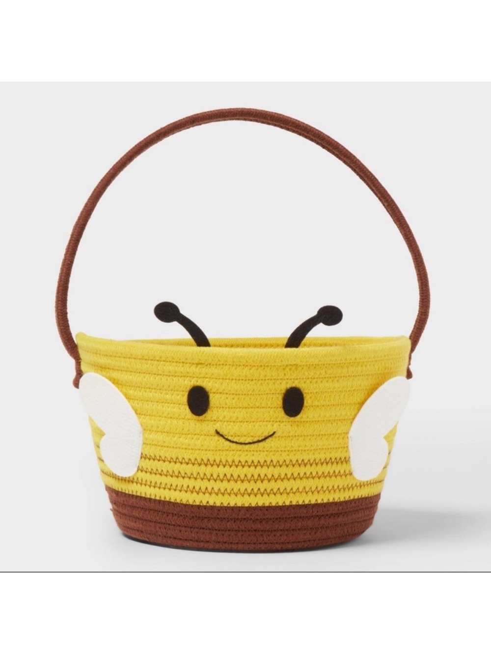 New! Target Spritz Bumble Bee Rope Easter Basket Yellow and Brown, Spring 2026